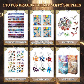Vanblue dragon party favors keychains provide durable party mementos.