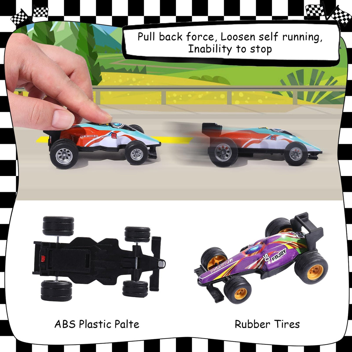 Durable non-toxic plastic cars by Vanblue for safe play
