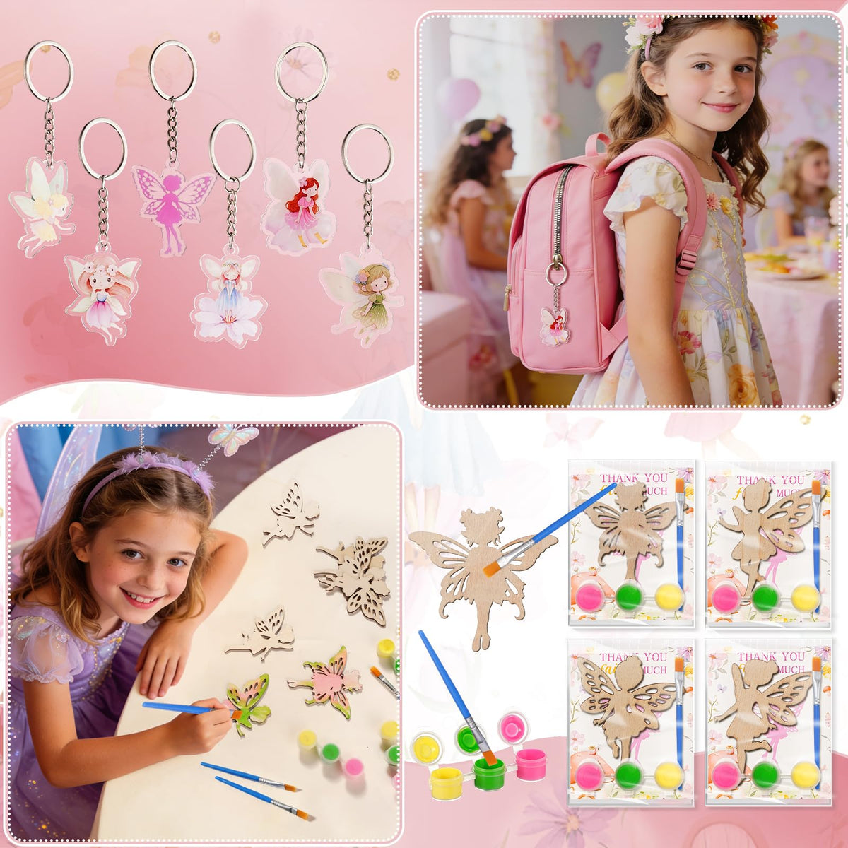 Vanblue fairy stickers brighten notebooks and party decorations.