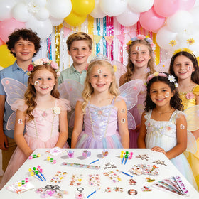 Vanblue temporary tattoos provide reusable, creative dress-up flair.