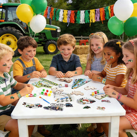 Vanblue farm-themed tattoo stickers are easy to apply rewards for kids.