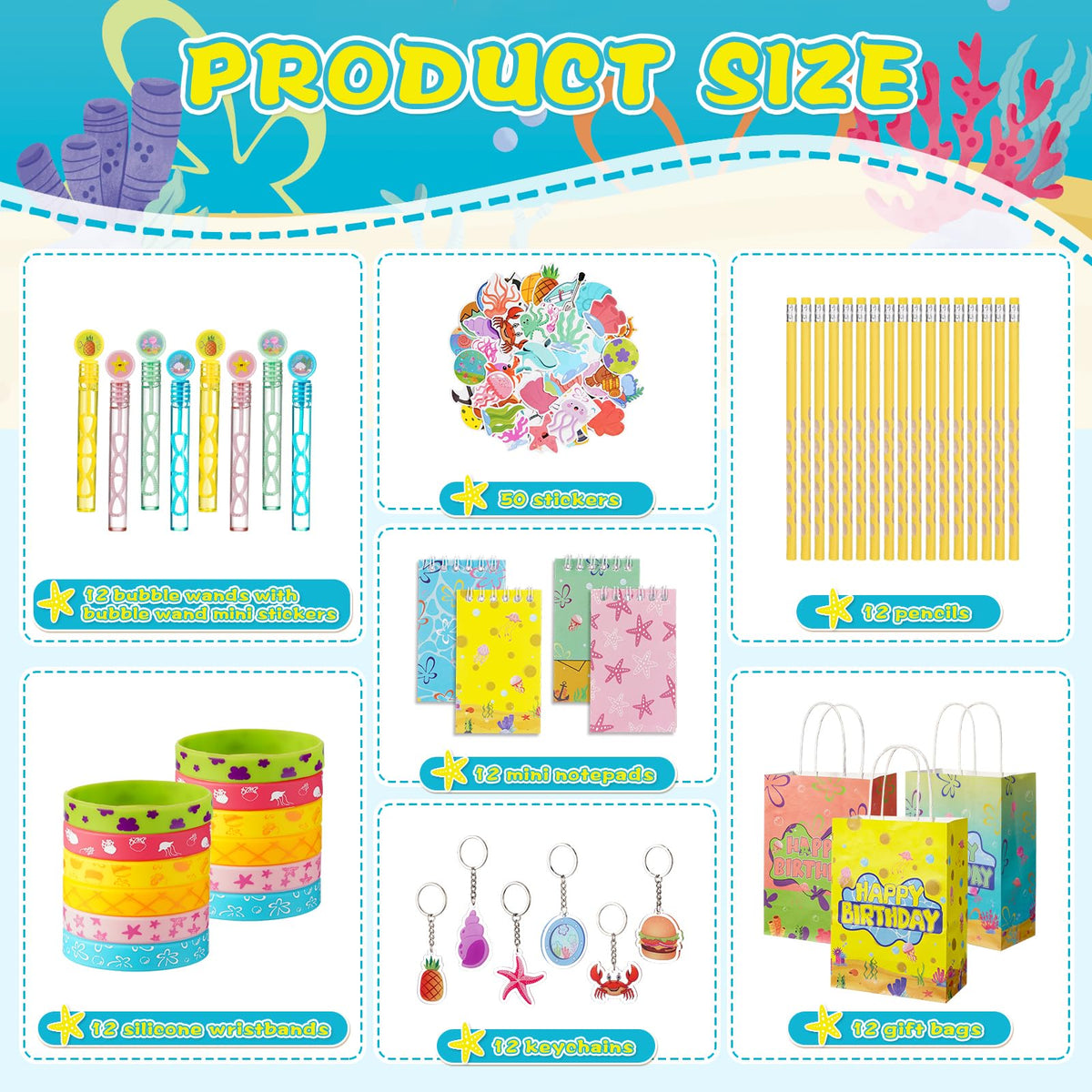 Vanblue gift bags and keychains as practical take-home souvenirs.
