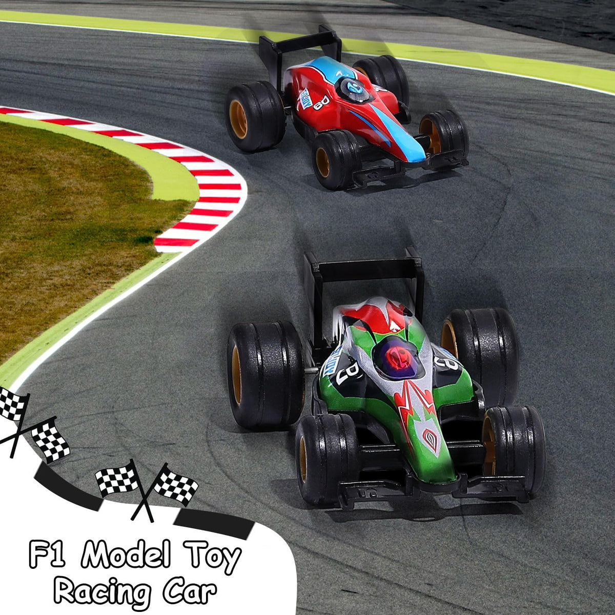 Gift box packaging featuring Vanblue 24-pack F1 cars