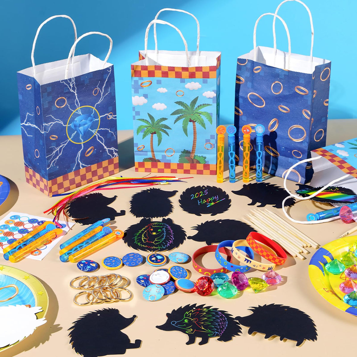 Vanblue hedgehog acrylic diamond gems—sparkling accents for prizes and decor.