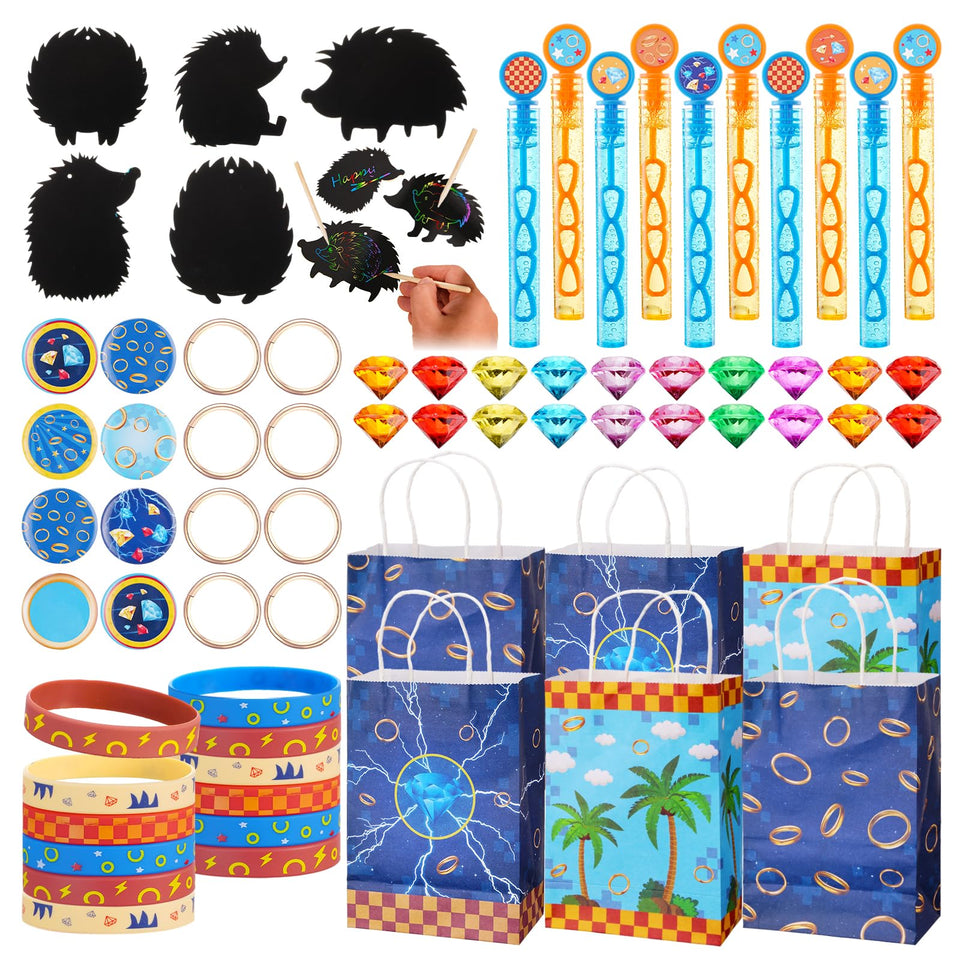 Vanblue hedgehog silicone wristbands—durable party favors guests can wear.