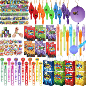 Vanblue hero party favors pack on display for a complete kids celebration