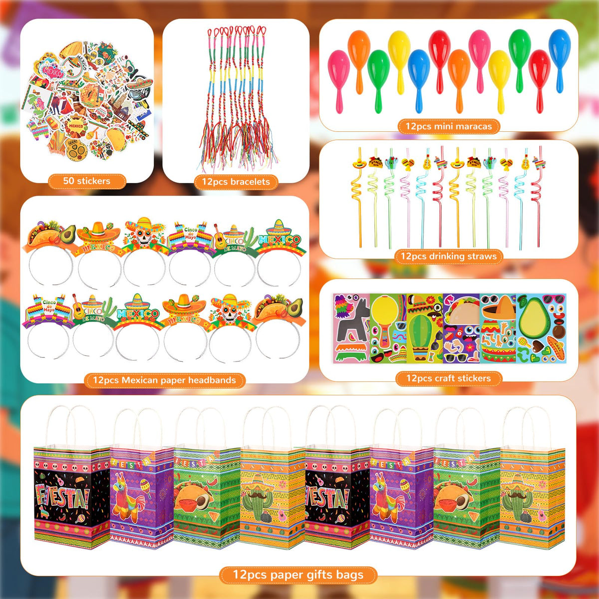 Vanblue mini maracas add festive motion and color to Cinco de Mayo
