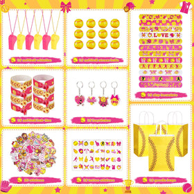 Vanblue softball tattoo stickers set featuring playful motifs for goodie bag fillers.