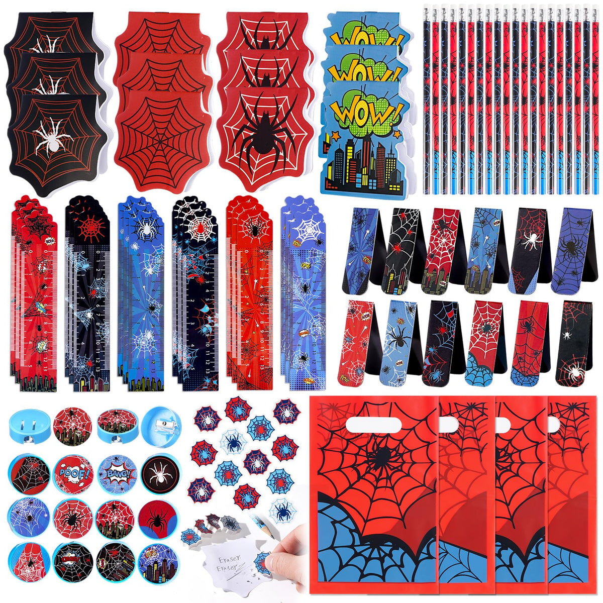 Vanblue Spider party favors packaging display for easy gifting and setup
