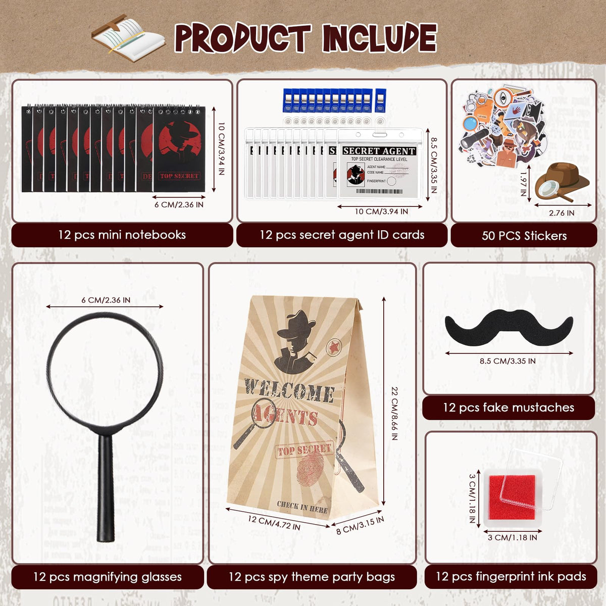 Vanblue spy party bags ideal for loot distribution and cleanup.