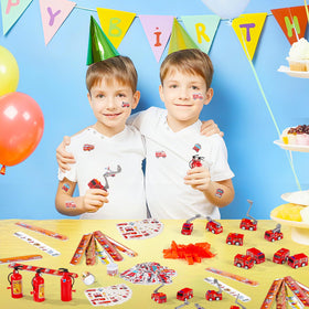 Vanblue temporary tattoos and whistles as quick, fun party keepsakes.