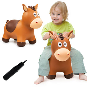 VangeBow bouncy horse with flowing mane for energetic play