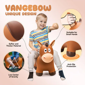 VangeBow bouncy horse in a playful posture inviting imagination