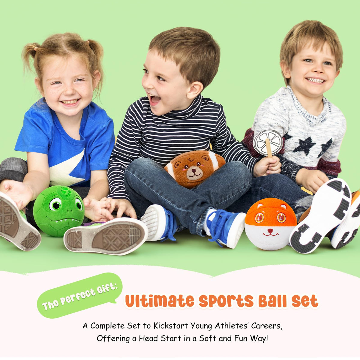 VangeBow soft football 6.5-inch fox design easy grip for little hands