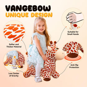VangeBow giraffe hopper inflation valve ensures quick setup before play.