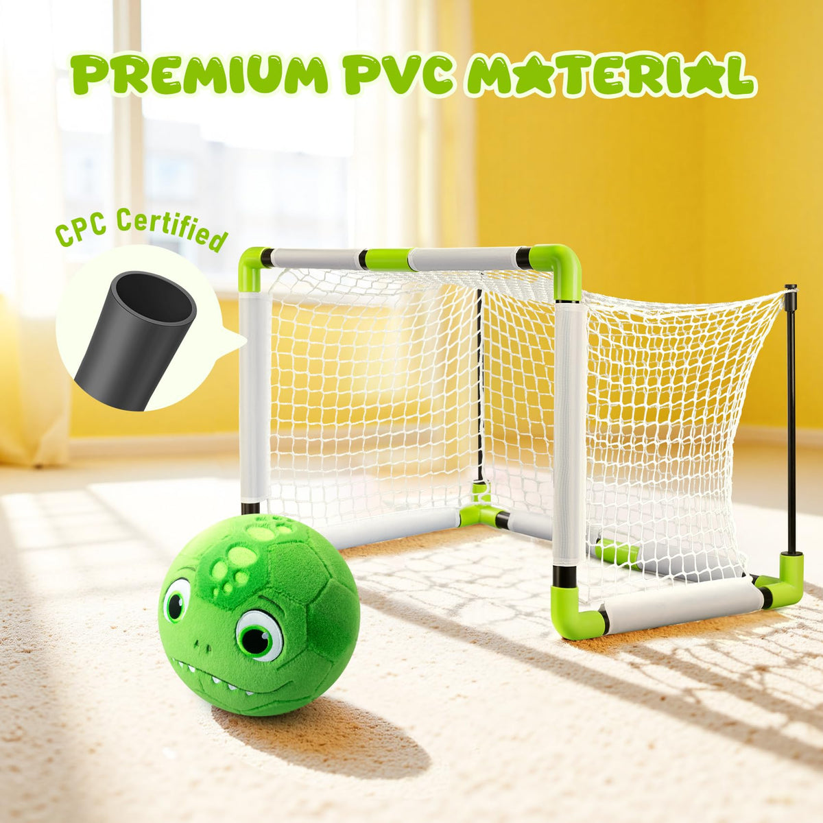 VangeBow manual pump enables quick inflation for playtime.