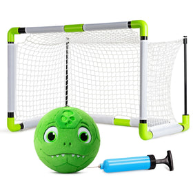 VangeBow toddler soccer goal in backyard offers safe, kid-friendly play.