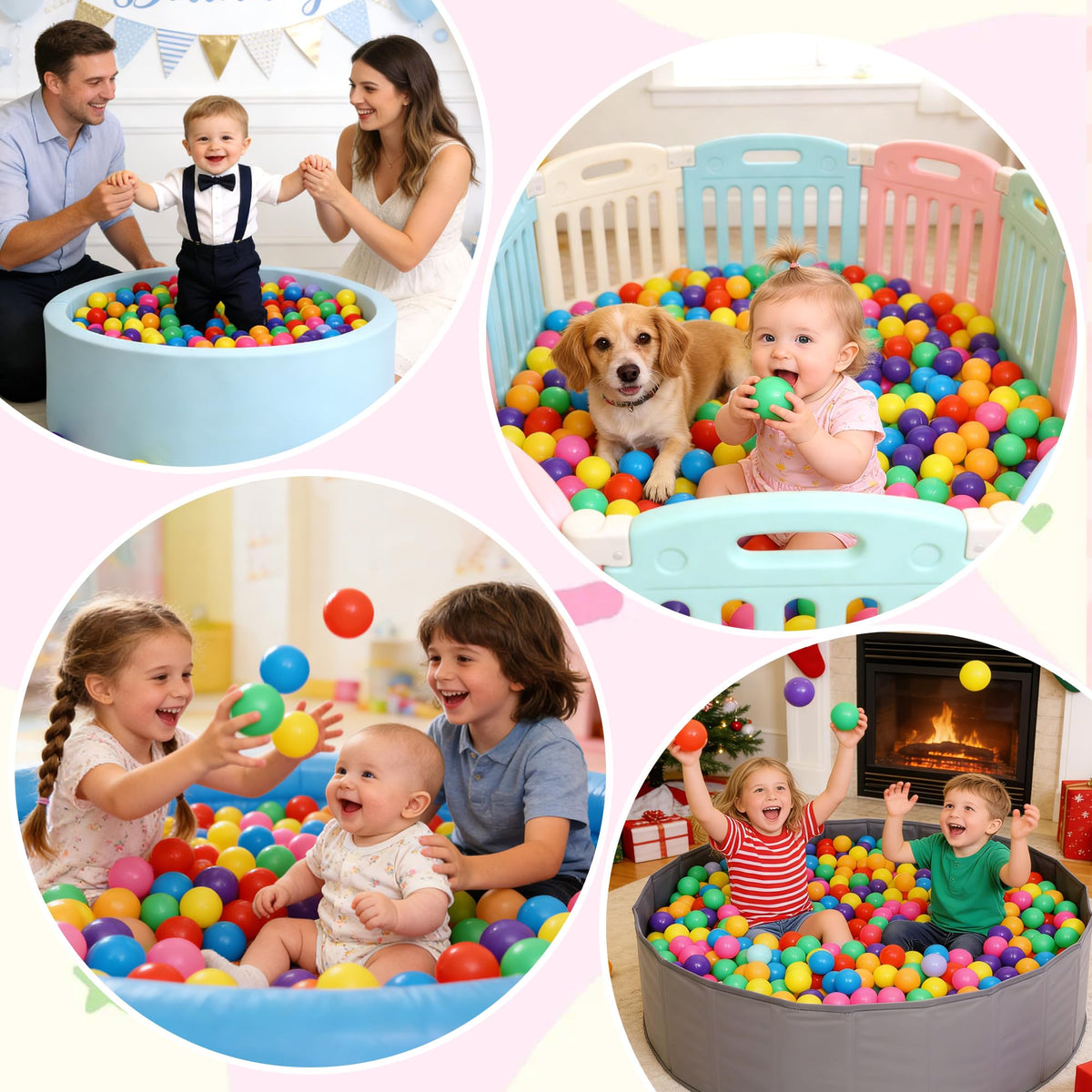 Vanland transparent storage bag keeps balls organized and floors tidy.