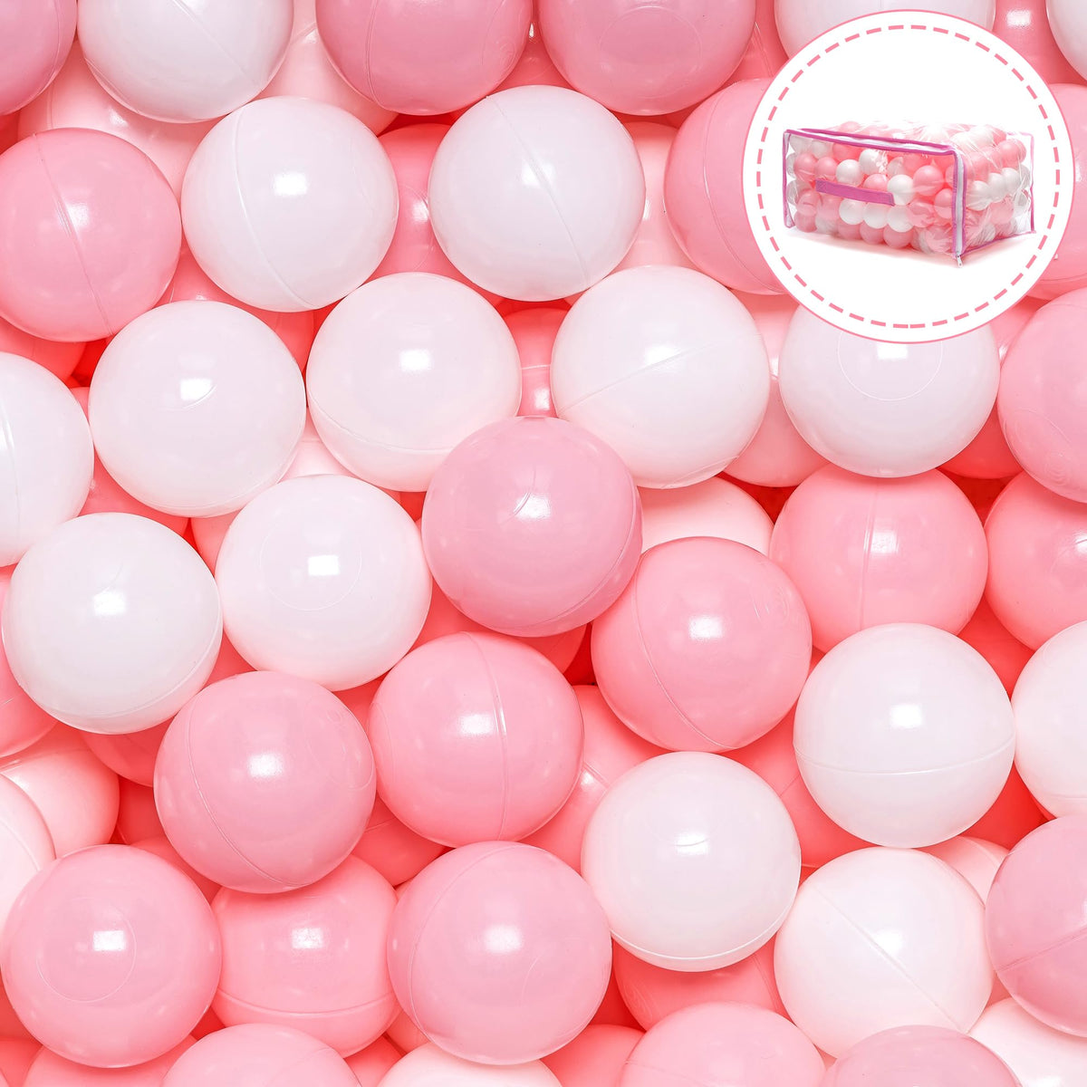 Vanland 2.2-inch diameter balls are easy for little hands to grasp.