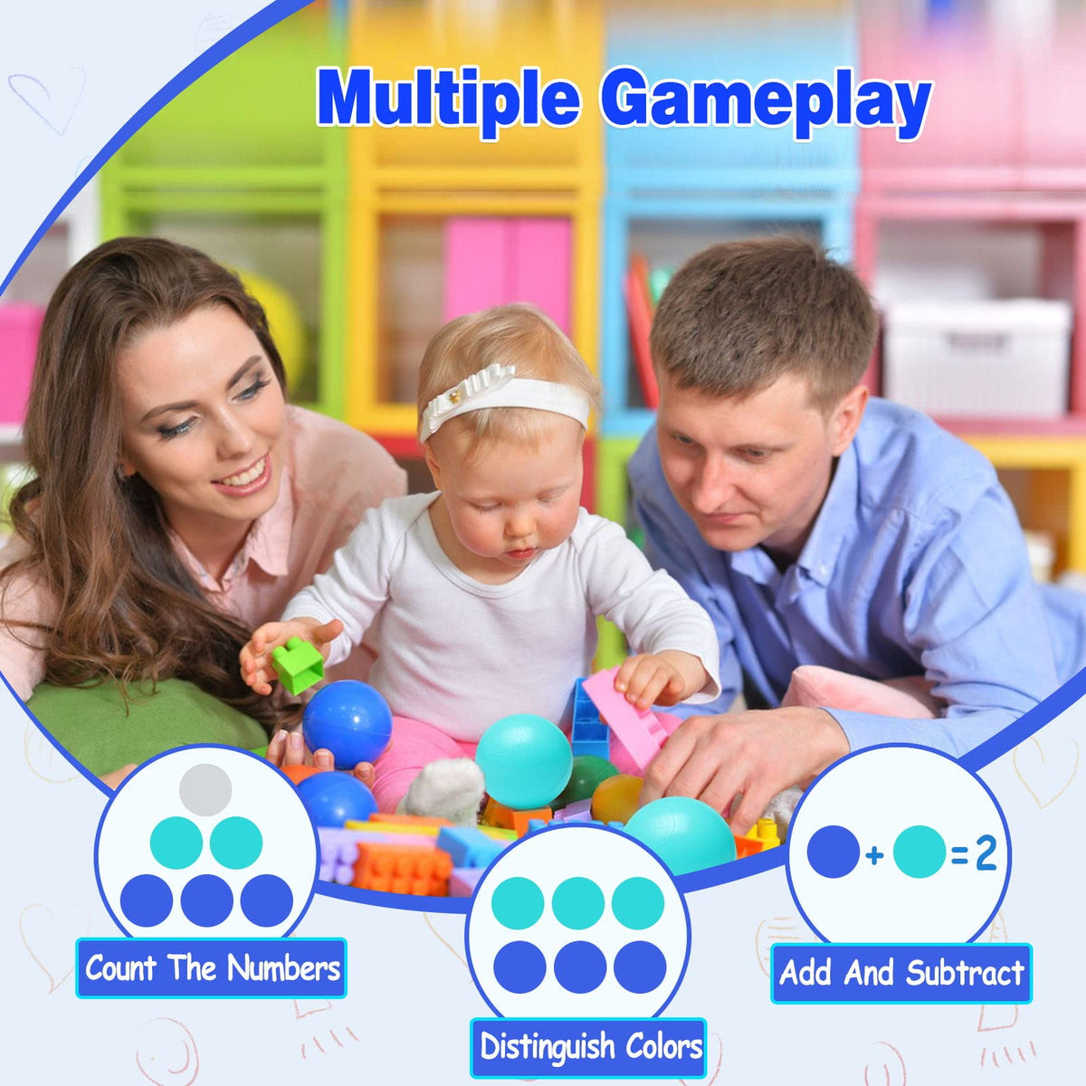 Vanland color-differentiated balls aiding color learning during play.