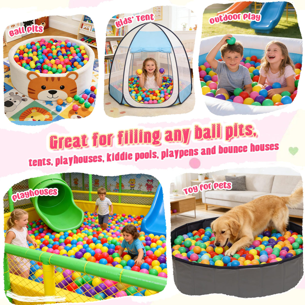 Vanland phthalate-free, BPA-free, non-PVC balls for worry-free use.