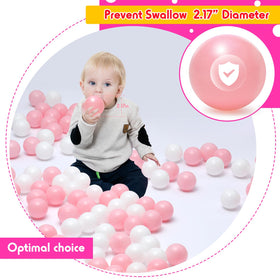 Vanland durable crush-proof plastic withstands active tossing during indoor play.