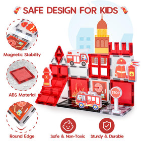 Vanlinny fire hydrant accessory tile enhances realistic rescue scenarios and motor skills.