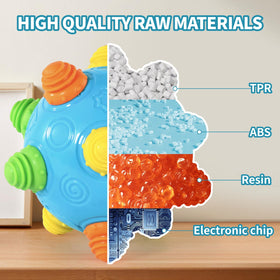 Safe materials used in the Bumble Ball ensure baby-friendly, durable fun.