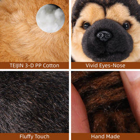 VANLINNY NEW German Shepherd washable plush easy to clean and care for