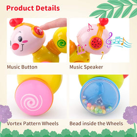Vanmor music and beads toy delivers gentle sounds for sensory exploration