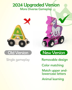 Vanmor magnetic alphabet train parts enabling easy connection