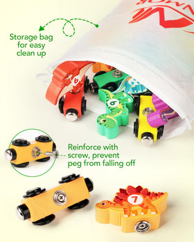 Vanmor dinos feature water-based paints for safe, vibrant play