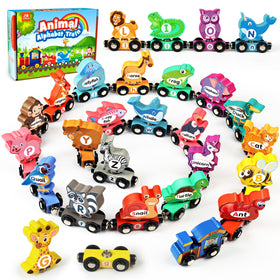 Vanmor wooden train locomotive for durable pretend play and exploration