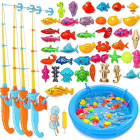 VANNYVANYA magnetic fishing game pool toy with side view for easy handling