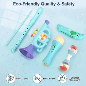 Vanplay 5-in-1 flute supports early rhythm learning and fine motor skill practice.