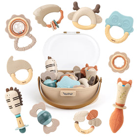 Vanplay baby rattles and teethers set for engaging sensory play