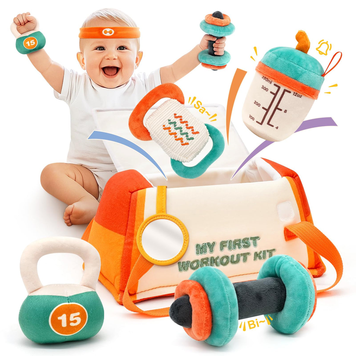 Vanplay gym bag from the baby toys set, ready for travel-friendly play sessions.