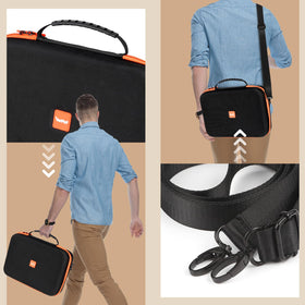 Vanplay compact travel case is light yet crush-resistant for safe storage.