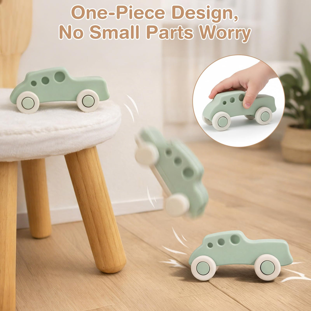 Vanplay compact storage box keeps toys organized for travel and storage.