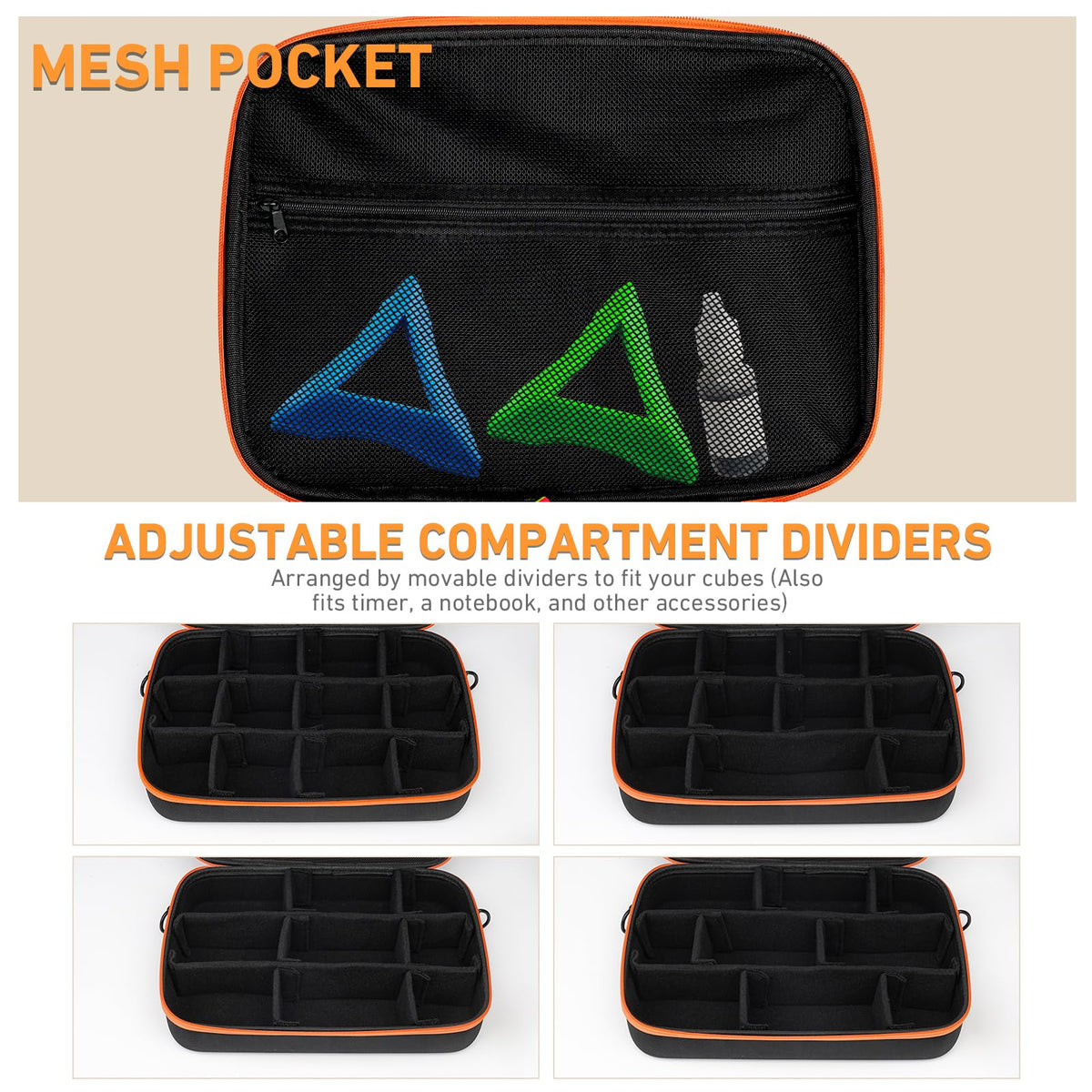 Vanplay interior mesh pocket stores tools, brackets, and tutorials securely.
