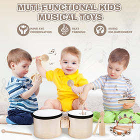 Vanplay Kids Drum Set open box reveal of all included tools