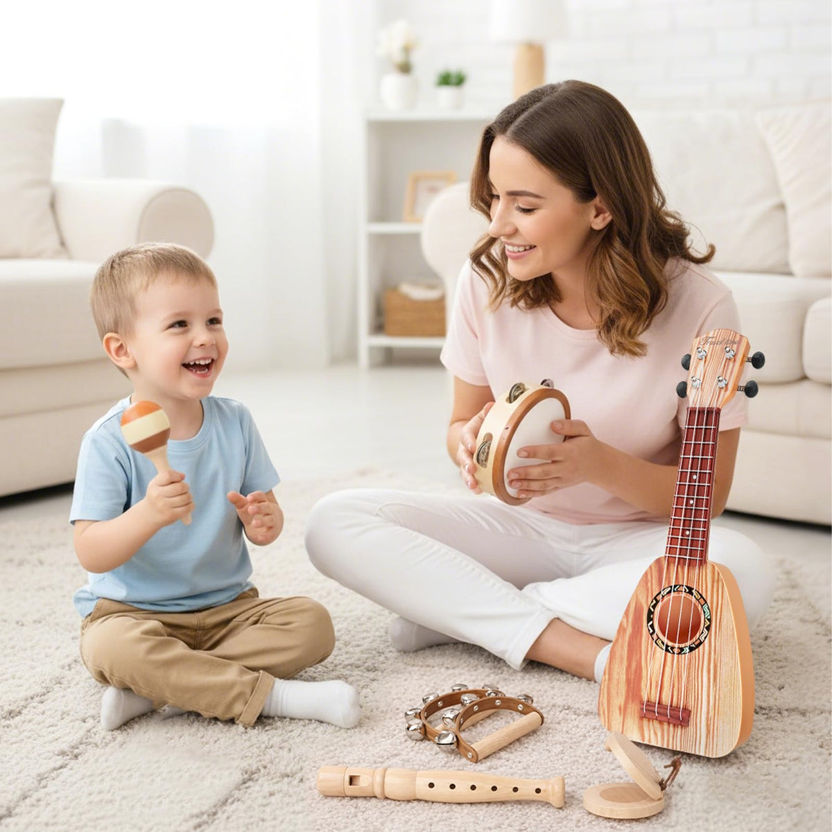 Vanplay Kids Guitar Set maracas invite toddlers to explore movement and sound.