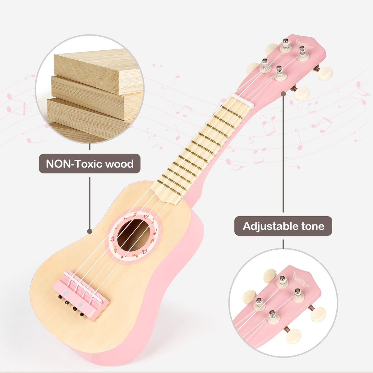 Vanplay wooden sounder adds tactile rhythm to pretend music sessions