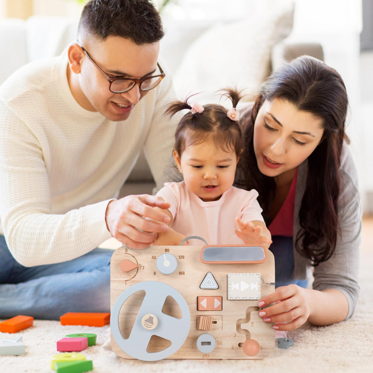 Vanplay Busy Board music box adds gentle sound play