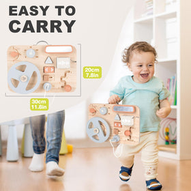 Vanplay Busy Board safety signal teaches attention to cues