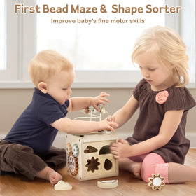 Vanplay Montessori clock introduces sequencing and time concepts during fun practice