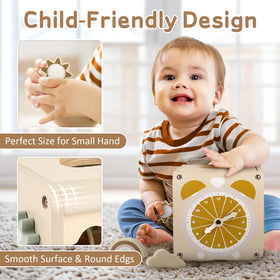 Vanplay Montessori shape sorter helps eye-hand coordination with color and shape practice