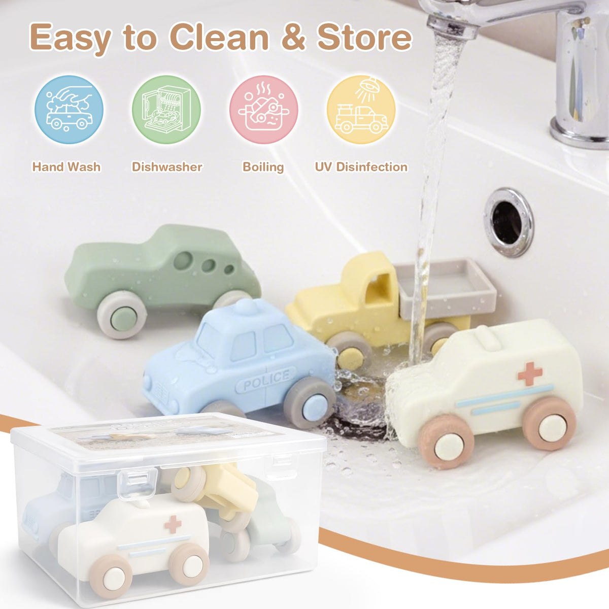 Vanplay neutral-colored toys suit unisex gifting and nursery decor.