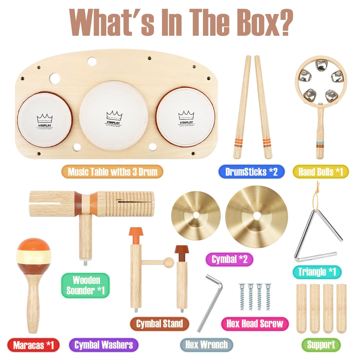 Vanplay safe wood materials image conveys durable, smooth edges for safe exploration.