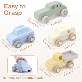 Vanplay teething-friendly toys soothe gums with a soft silicone texture.